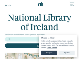 'nli.ie' screenshot