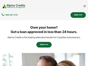 'alpinecredits.ca' screenshot