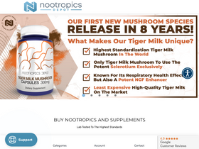'nootropicsdepot.com' screenshot