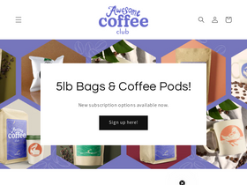 'awesomecoffeeclub.com' screenshot