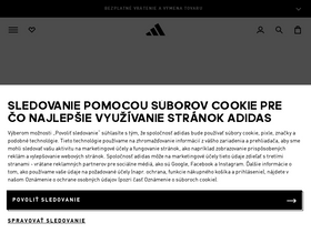 'adidas.sk' screenshot