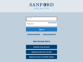 'mysanfordchart.org' screenshot