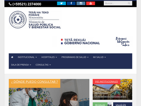 'mspbs.gov.py' screenshot