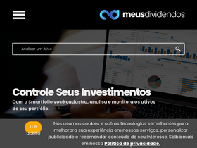 'meusdividendos.com' screenshot