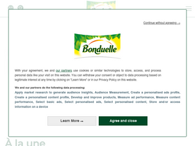 'bonduelle.fr' screenshot