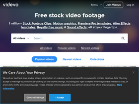 'videvo.net' screenshot