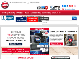 'shopsmith.com' screenshot