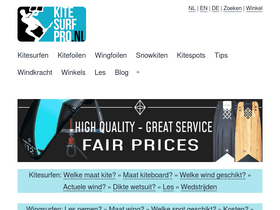 'kitesurfpro.nl' screenshot