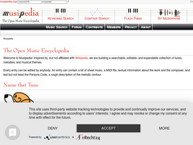 'musipedia.org' screenshot