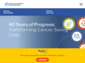 'aicr.org' screenshot