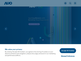 'auo.com' screenshot