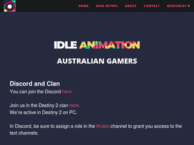 'idleanimation.com' screenshot