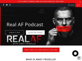 'andyfrisella.com' screenshot