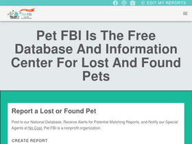 'petfbi.org' screenshot