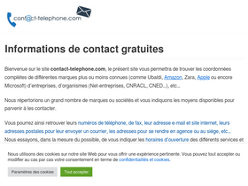 'contact-telephone.com' screenshot