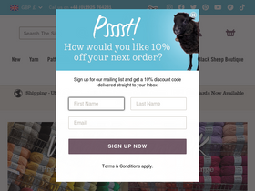 'blacksheepwools.com' screenshot