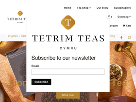 tetrimteas.cymru homepage screenshot