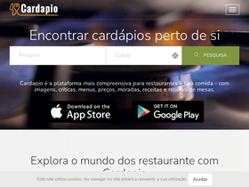 'cardapio.menu' screenshot
