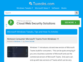 'tweaks.com' screenshot