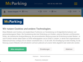 'mcparking.de' screenshot