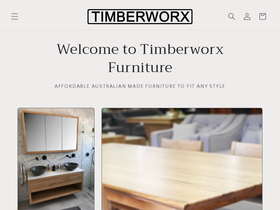 timberworxfurniture.com.au homepage screenshot