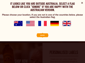 'bundaberg.com' screenshot