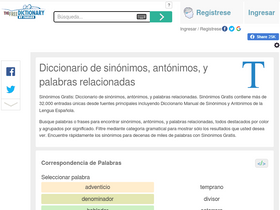 'sinonimosgratis.com' screenshot