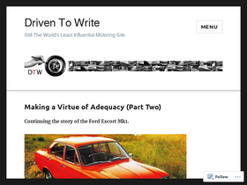 'driventowrite.com' screenshot