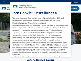 'vrbank-sww.de' screenshot