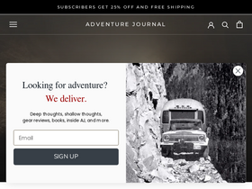 'adventure-journal.com' screenshot