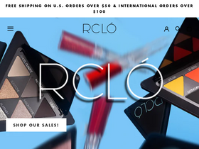RCLÓ Cosmetics homepage screenshot