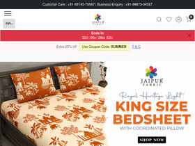 'jaipurfabric.com' screenshot