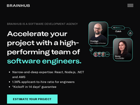 'brainhub.eu' screenshot