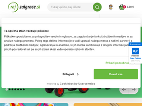 'rajzaigrace.si' screenshot