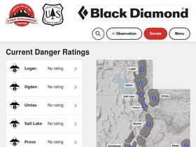 'utahavalanchecenter.org' screenshot