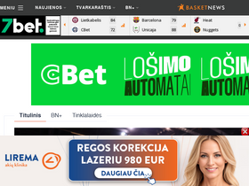 'basketnews.lt' screenshot