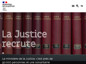 'lajusticerecrute.fr' screenshot