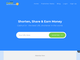 'cashurl.in' screenshot
