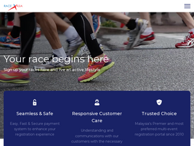 'racexasia.com' screenshot