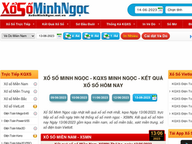 'xosominhngoc.net.vn' screenshot