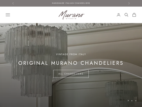 muranoitalia.com homepage screenshot