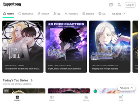 'tappytoon.com' screenshot