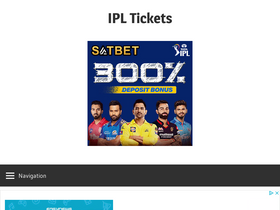 'ipltickets.in' screenshot