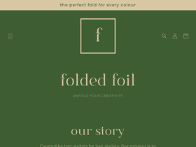 foldedfoil.com homepage screenshot