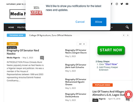 'medianigeria.com' screenshot