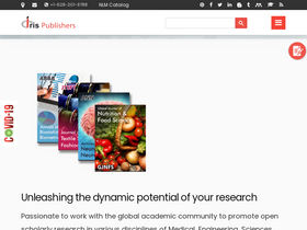 'irispublishers.com' screenshot