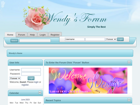 'wendysforum.net' screenshot