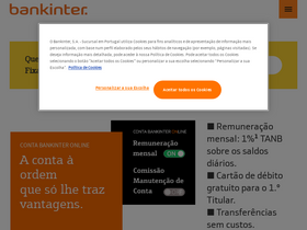 'bankinter.pt' screenshot