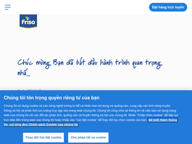 'friso.com.vn' screenshot