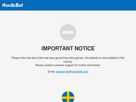 'nordicbet.com' screenshot